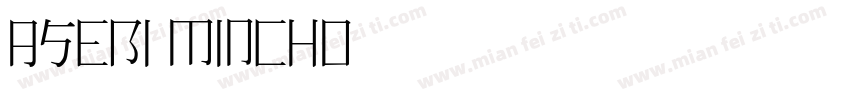 Asebi Mincho字体转换